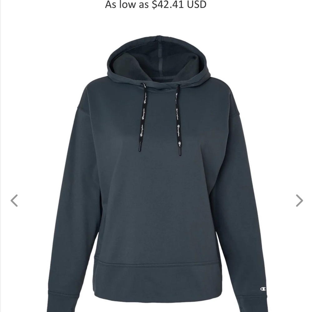 Champion Women's Black Hoodie Sweater XL